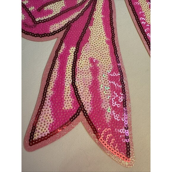 Light Pink And Hot Pink Bow For Use With Heat Press - Picture 7 of 9
